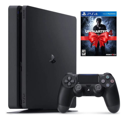 Playstation 4 Slim 500 Gb Completo + Controle+ Jogo Original + Garantia