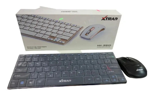 Kit Teclado C/ Mouse Sem Fio 2.4ghz  Preto X-trad