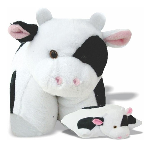 Pelúcia Bichinho Travesseiro - Vaca - Vaquinha Soft Toys