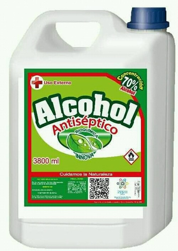 Alcohol Antiseptico Al 70% Galón - L A $9250