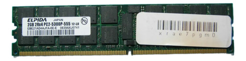 Memoria Ram 2gb Pc2-5300p Ebe21ad4ajfa 6e E Elpida Servidor