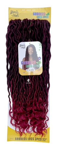 Combo 2 Pacotes Cabelo Goddess Locs 65cm 300 Gr Pre Looped
