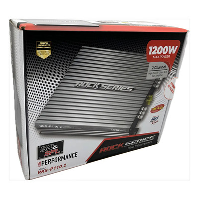 Amplificador 2 Canales Voz Bajo 1200w. Rockseries Rks-p110.2 | Envío gratis