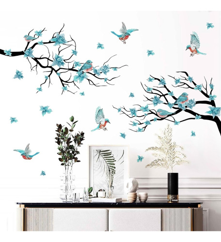 Vinil Decorativo Sticker Ramas Naturaleza Árbol Hojas Adheri