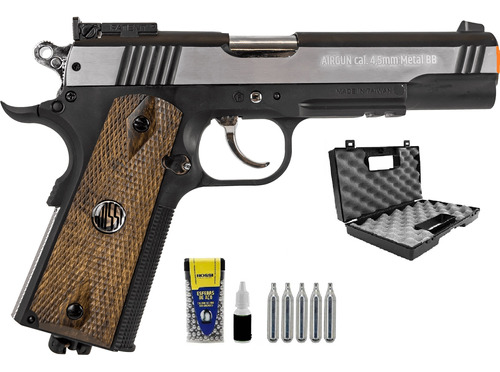 Airgun Pistola Rossi Wingun Colt1911 Special Metal Co2 4.5mm