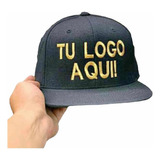 Lote 36 Gorras Personalizadas Bordada Visera Plana Ajustable