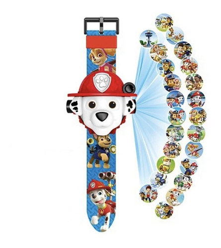 Reloj Digital De Proyección Paw Patrol - Marshall / Diverti