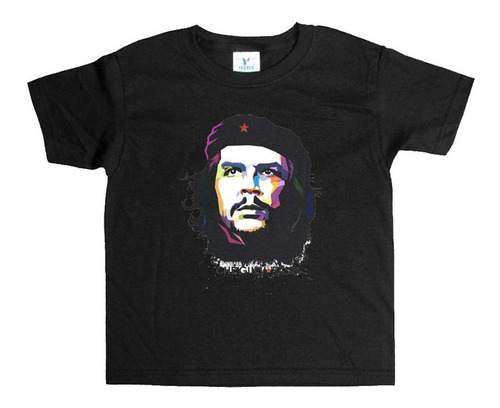 Remera Negra Adultos Che Guevara R16