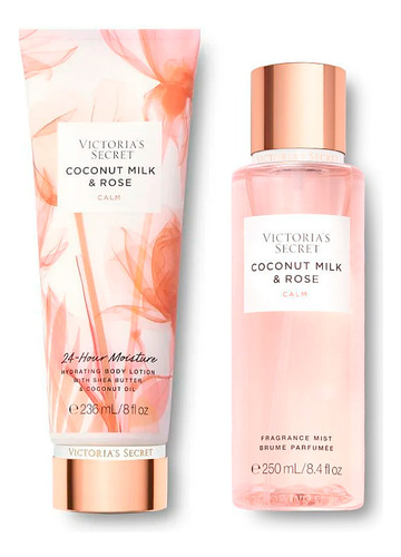 Victoria's Secret Set Crema Y Body Mist Coconut Milk Y Rose
