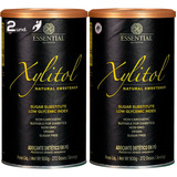 Kit 2 Xylitol Adoçante Natural Essential Nutrition 900g