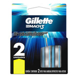 Carga Para Lâmina De Barbear Gillette Mach3 Regular 2 Unidad