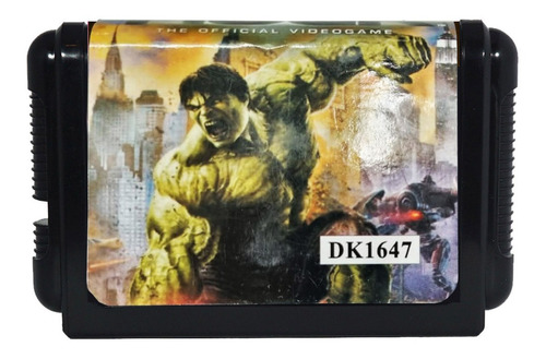 Cartucho The Incredible Hulk | 16 Bits Retro -museum-