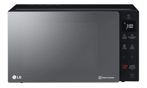 Horno Microondas 0.9 Pc Negro Espejo LG Smart Inverter Nuevo