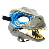Mascara Infantil De Dinosaurio Velociraptor Blue Disfraces
