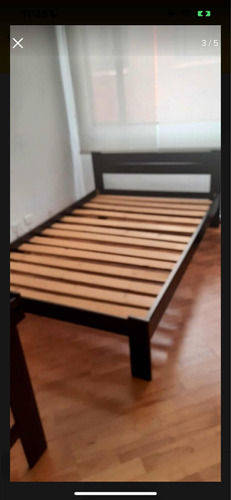 Cama Semi Doble En Pino