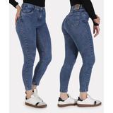 Pantalon Crop Jean Nahana Acid Con Roturas Mecanicas