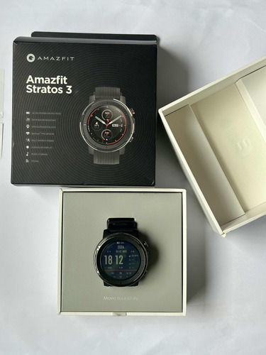 Smartwatch Amazfit Stratos 3 Com Caixa Manual E Pulseira Ext