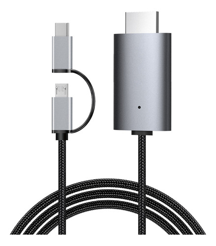 Cable Adaptador Av Compatible Con Micro-usb Tipo C A Hdmi 1