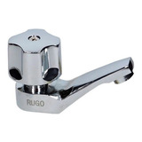 Llave Individual Para Lavabo Cromado Rugo 16-q Gris Claro