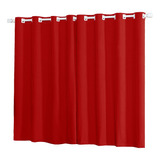 Cortina Oxford 3,00x2,50 S/forro Novidade Sala Quarto Luxo Casa Laura Enxovais Vermelha