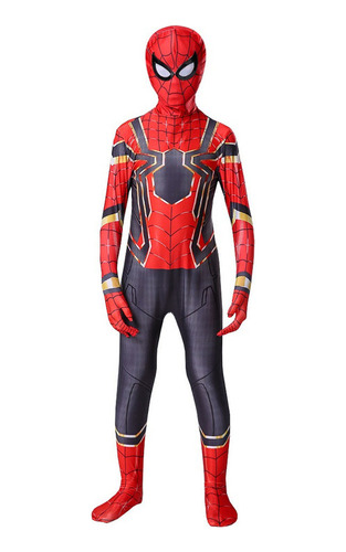 Traje De Spiderman Miles Morales P/cosplay Para Niños, Adult