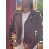 Campera De Cuero Levis Classic Motors Mujer