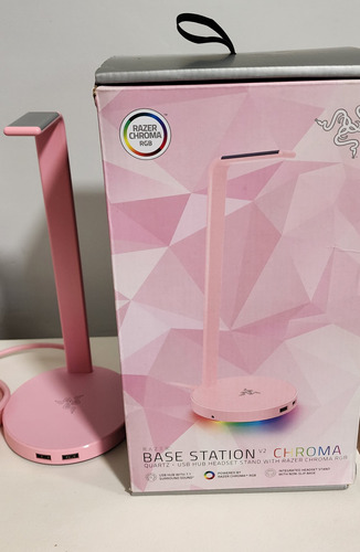 Base Para Auriculares Razer V2 Chroma Quartz Rosa