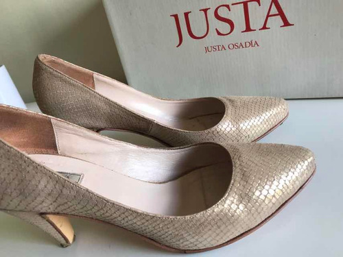 Zapatos Justa Osadía Dorados