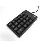 Teclado Numerico Cableado Usb 20 Teclas Slim Negro Pc Numpad