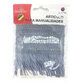 Tela, Fleco Para Manualidades De Color Gris