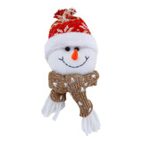 Carinha Boneco Neve Cachecol Tricô Tecido Alpino Natal 13cm