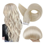 Extensiones Cabello Humano 18in 50gramos Platino