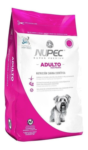 Alimento Nupec Nutrición Científica Para Perro Adulto De Raza  Pequeña Sabor Mix En Bolsa De 8kg