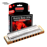 Gaita Diatônica Profissional De Tom Maior C Da Hohner Marine Band