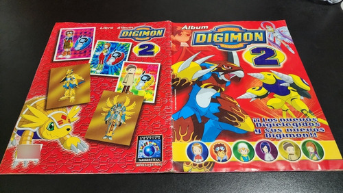 Álbum Digimon 2 Navarrete Completo 2001