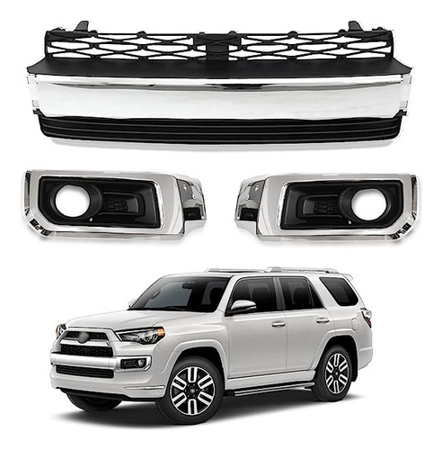 Platina Cromado Toyota 4runner 2014 2015 2016 2017 2018 2019 Foto 4