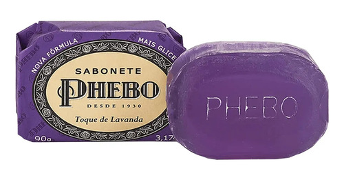 Sabonete Em Barra De Glicerina Phebo Toque De Lavanda 90g