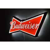 Cartel Luminoso Led Cerveza Budweiser Clasico Deco Bar