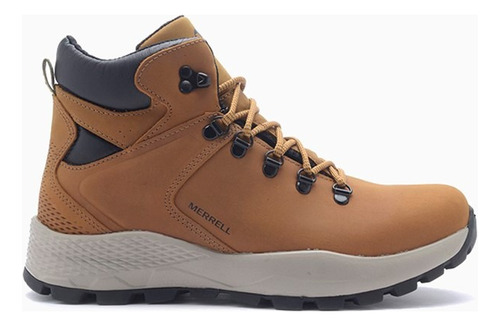 Botas Trekking Hombre Cuero Outdoor Livianas Merrell Imeri