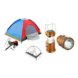 Combo Carpa Camping 6 Personas Y Lámpara Camping Portátil 