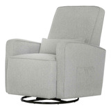 Sillón Giratorio Evolur Holland Tapizado Con Almohada