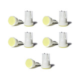 Led T10 Lampara Cob Chata 1 Polo Blanca 6000k 12v Pack X10