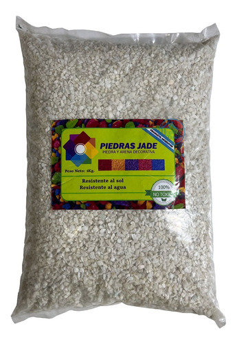 Piedra Chica Granza Blanco Natural 6kg