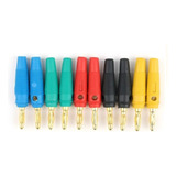 30 Plugs Banana Para Caixas Acusticas E Receiver 4mm 20a Cor