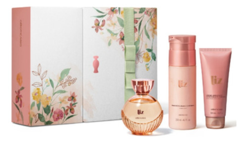 Combo Perfume Feminino Liz Desodorante Colônia + Loção + Sab