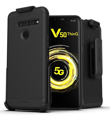 Encased LG V50 Thinq - Funda Con Clip Para Cinturón (armadur