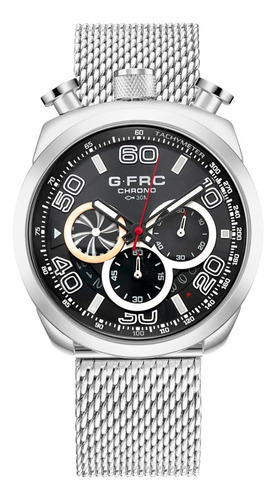 Reloj G-force Original H3828g Cronografo Acero + Estuche