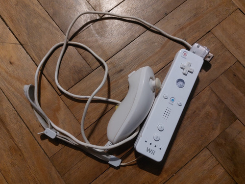 Wii Joystick Original Wiimote + Nunchuk Nintendo Wii Blancos