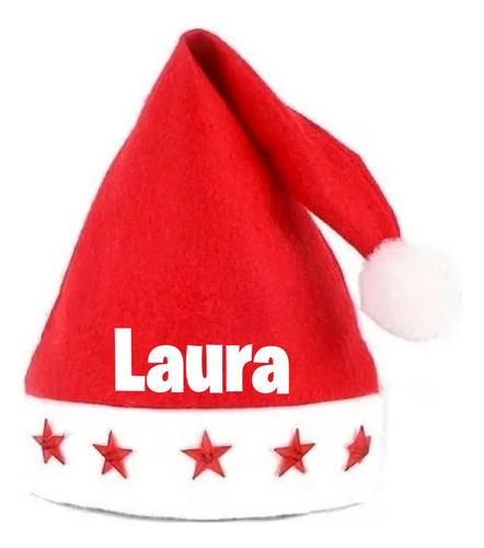 Gorro Personalizado Navidad Viejo Pascuero Luces Led Navideñ