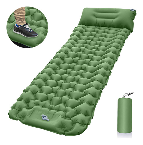 Colchón Inflable Genérica Inflatable Mattress Color Verde De